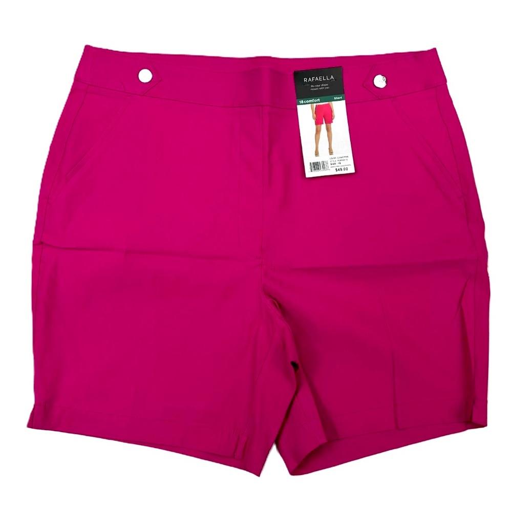 Rafaella Pink Woman’s Shorts. Size 18. Pull on